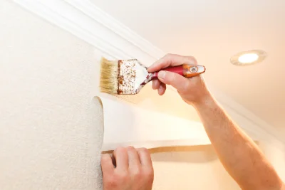 Pose de papier peint à Velleron — revêtements muraux et toiles de verre